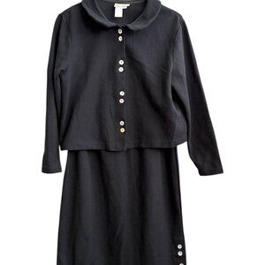 Coldwater Creek Black Cardigan and Skirt Set